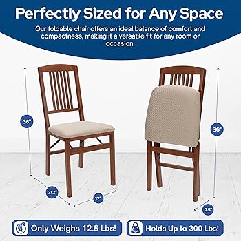 Amazon.com: Stakmore Simple Mission Wooden Folding Chairs